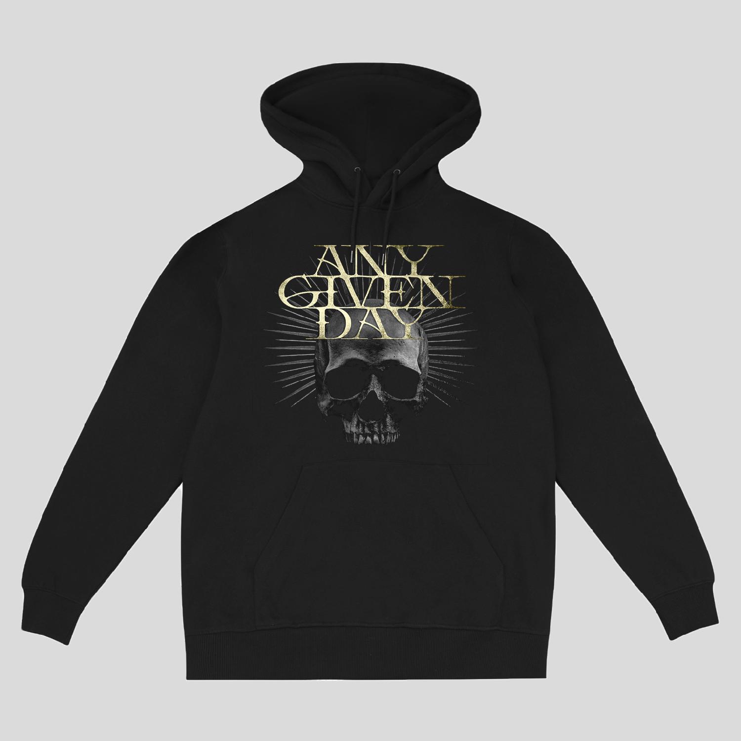Any Given Day New Skull Hoodie, Schwarz
