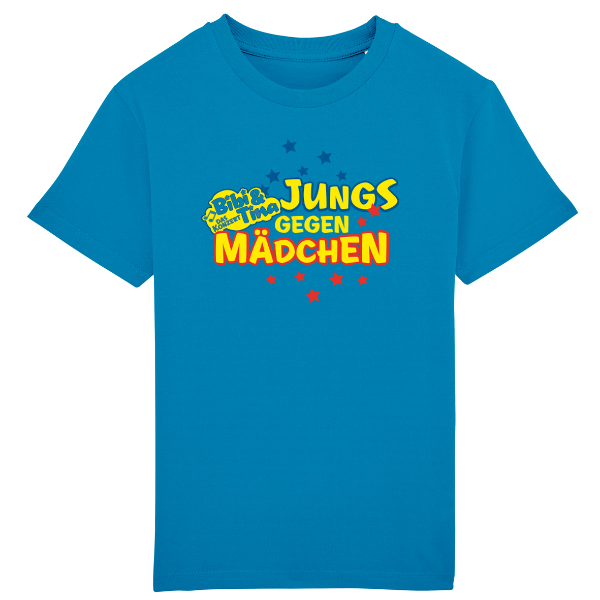 Bibi&Tina Jungs gegen Mädchen Shirt Kids T-Shirt azur