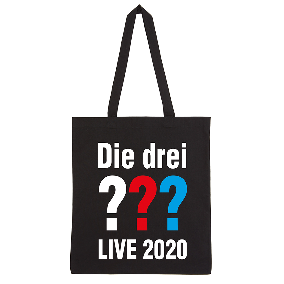 DDF Die drei ??? Live 2020 Tasche Tasche, schwarz