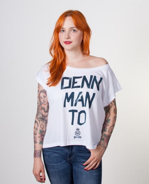 De fofftig Penns Denn Man To Girlie weiß