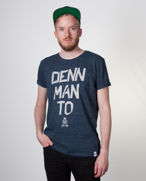 De fofftig Penns Denn Man To T-Shirt dark heather denim