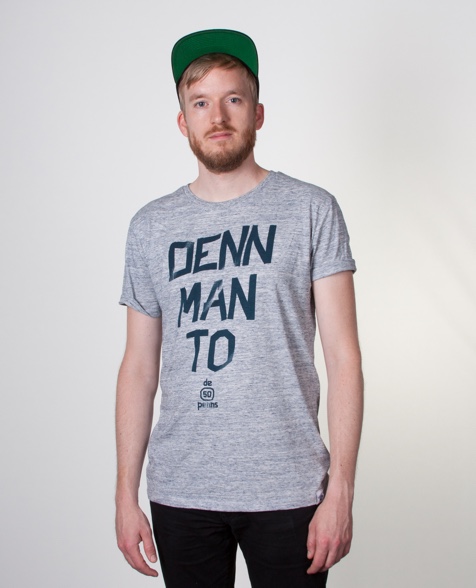 De fofftig Penns Denn Man To T-Shirt slub heather grey