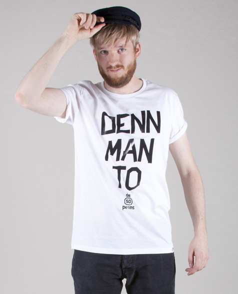 De fofftig Penns Denn Man To T-Shirt weiß