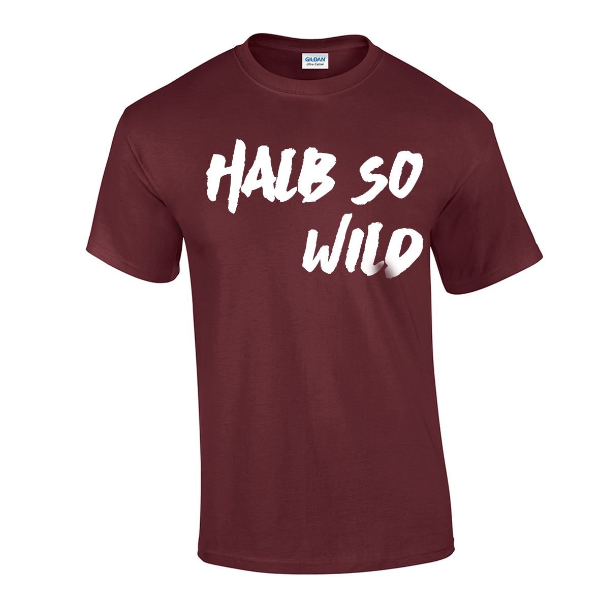 Disarstar Halb so wild T-Shirt bordeaux