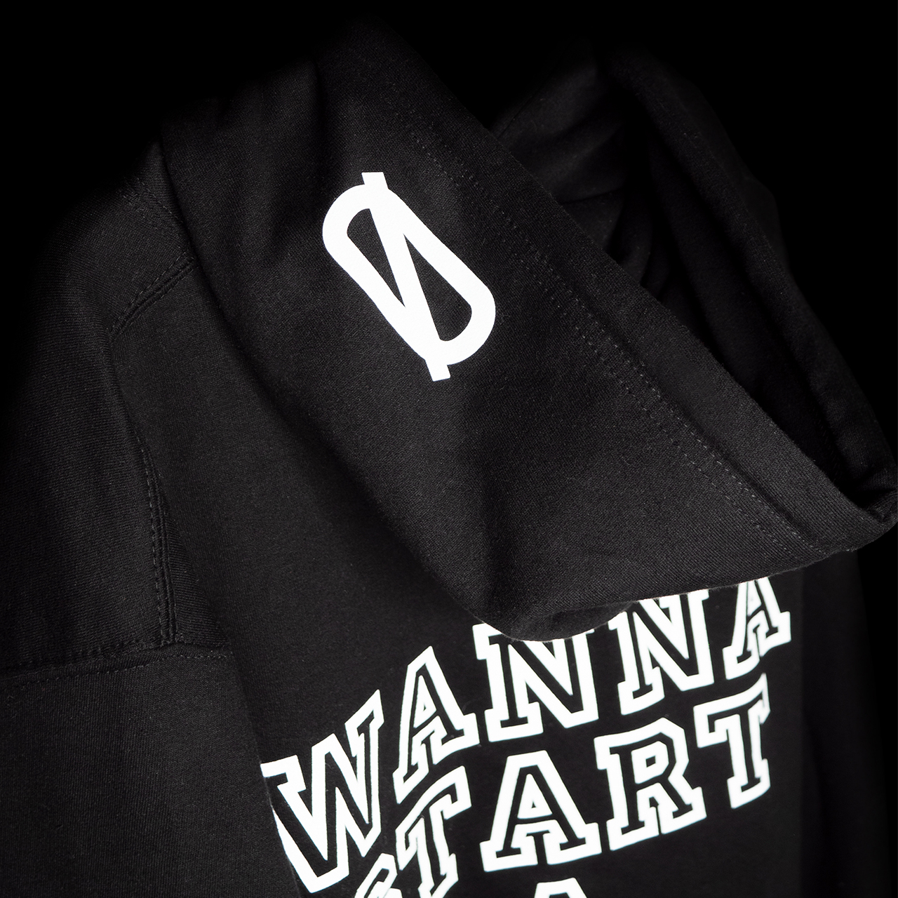GHOSTKID Ghøstkid - Start a fight black Hoodie Hoodie black