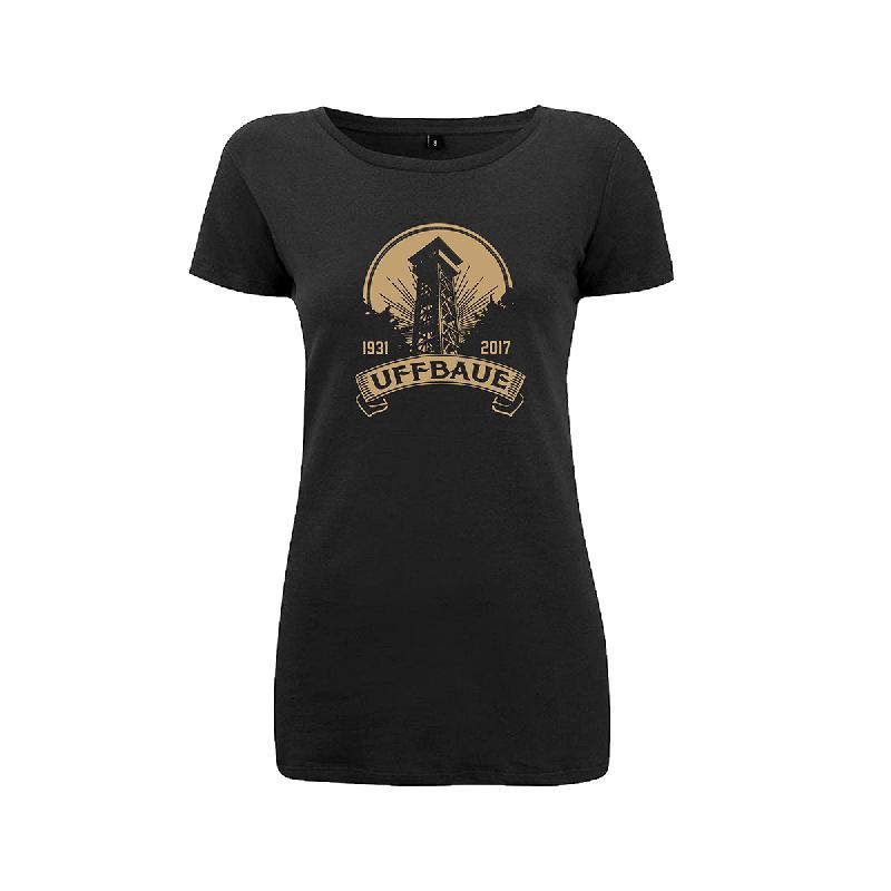 Journal Frankfurt Goetheturm Charity Women T-Shirt Girlie, Schwarz