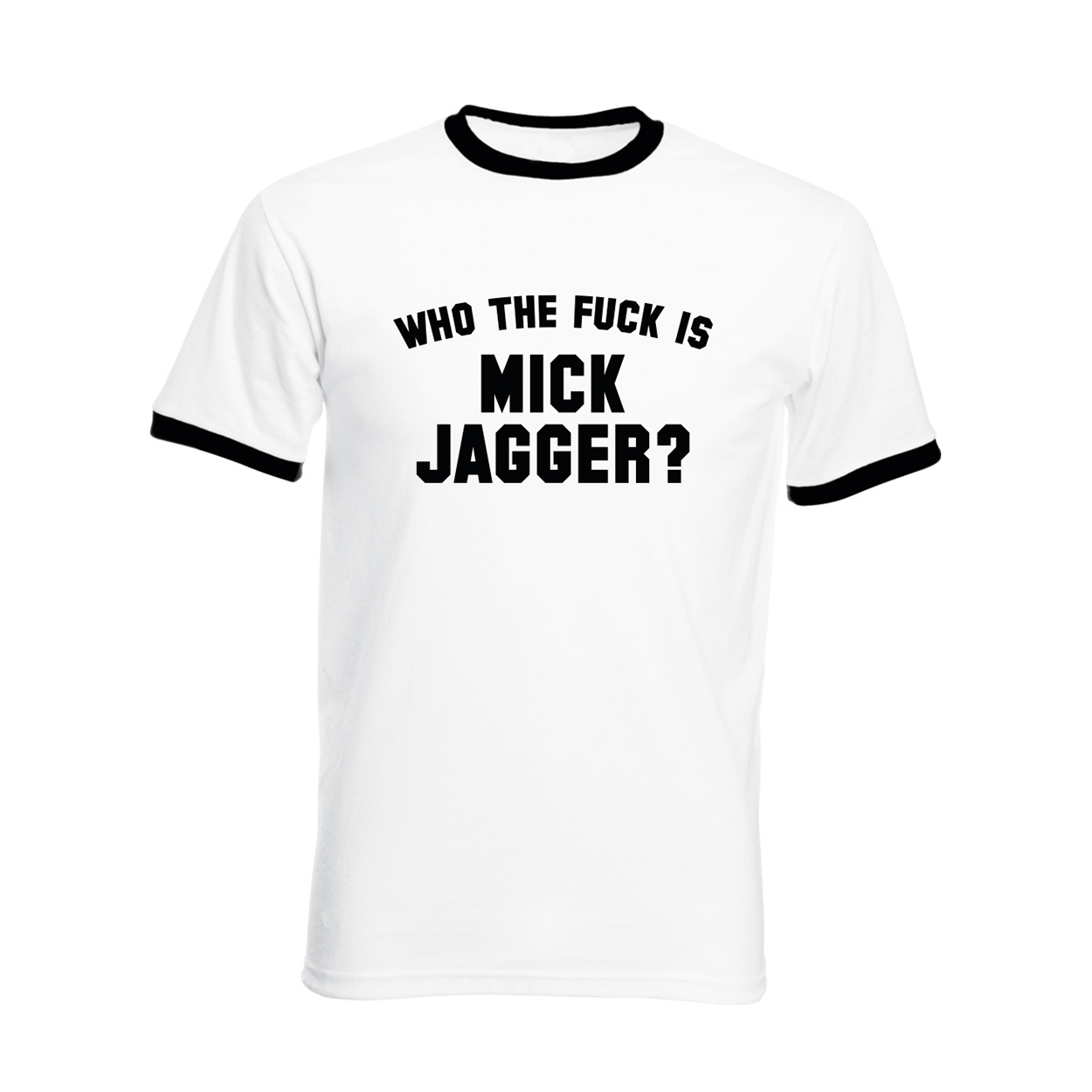 Kommerz mit Herz T-Shirt "Mick Jagger" Shirt, Weiss