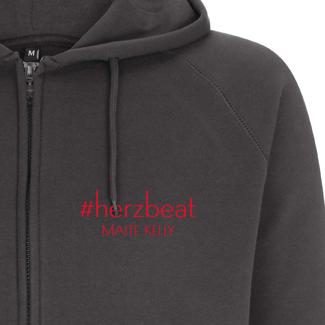 Maite Kelly #herzbeat Zip Hoodie grau