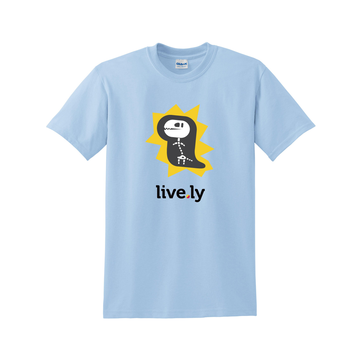 musically PRE-ORDER live.ly shock shirt T-Shirt light blue