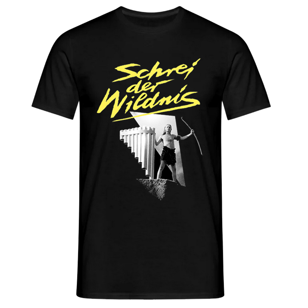 Romano Schrei der Wildnis (gelber Schriftzug) Shirt, Black