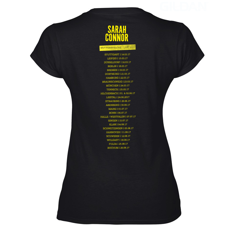 Sarah Connor Muttersprache Live 2017 Damen Shirt Girlie schwarz