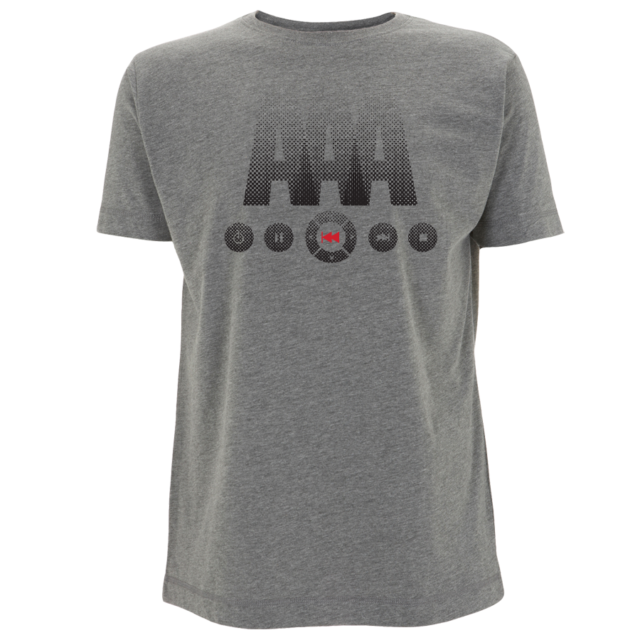 Silbermond Rewind Button unisex T-Shirt melange grey