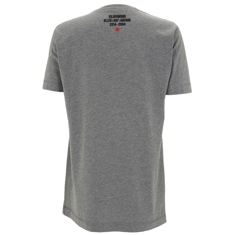 Silbermond Rewind Button unisex T-Shirt melange grey