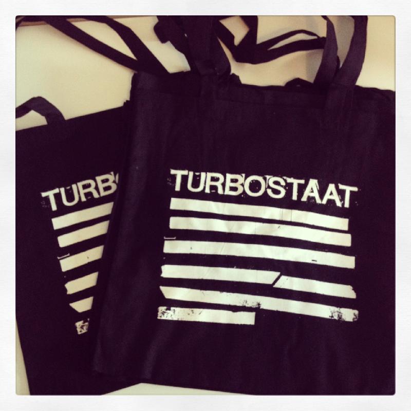 Turbostaat Tote Bag Stripes Bag black
