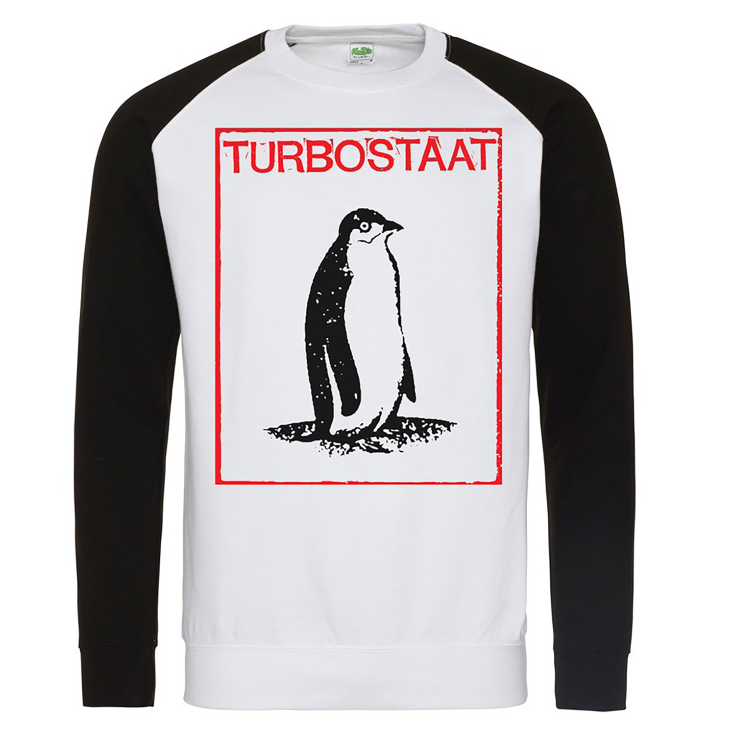 Turbostaat Pinguin Sweater schwarzweiss