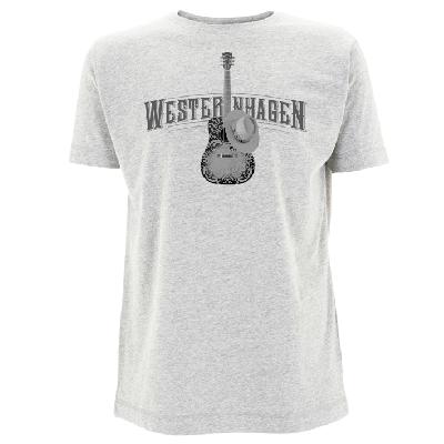 Westernhagen T-Shirt Gitarre Herren Shirt grau meliert